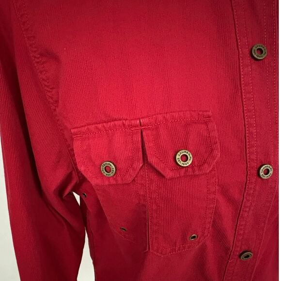 Vintage Ralph Lauren Dry Goods Co Red Fly Fishing Shirt Made in Hong Kong Sz S - Picture 3 of 11